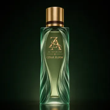 Cedar Bloom green woods perfume by ZA Fragrance